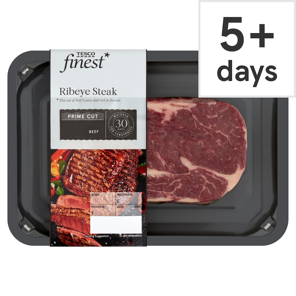 Tesco Finest Ribeye Steak 227G