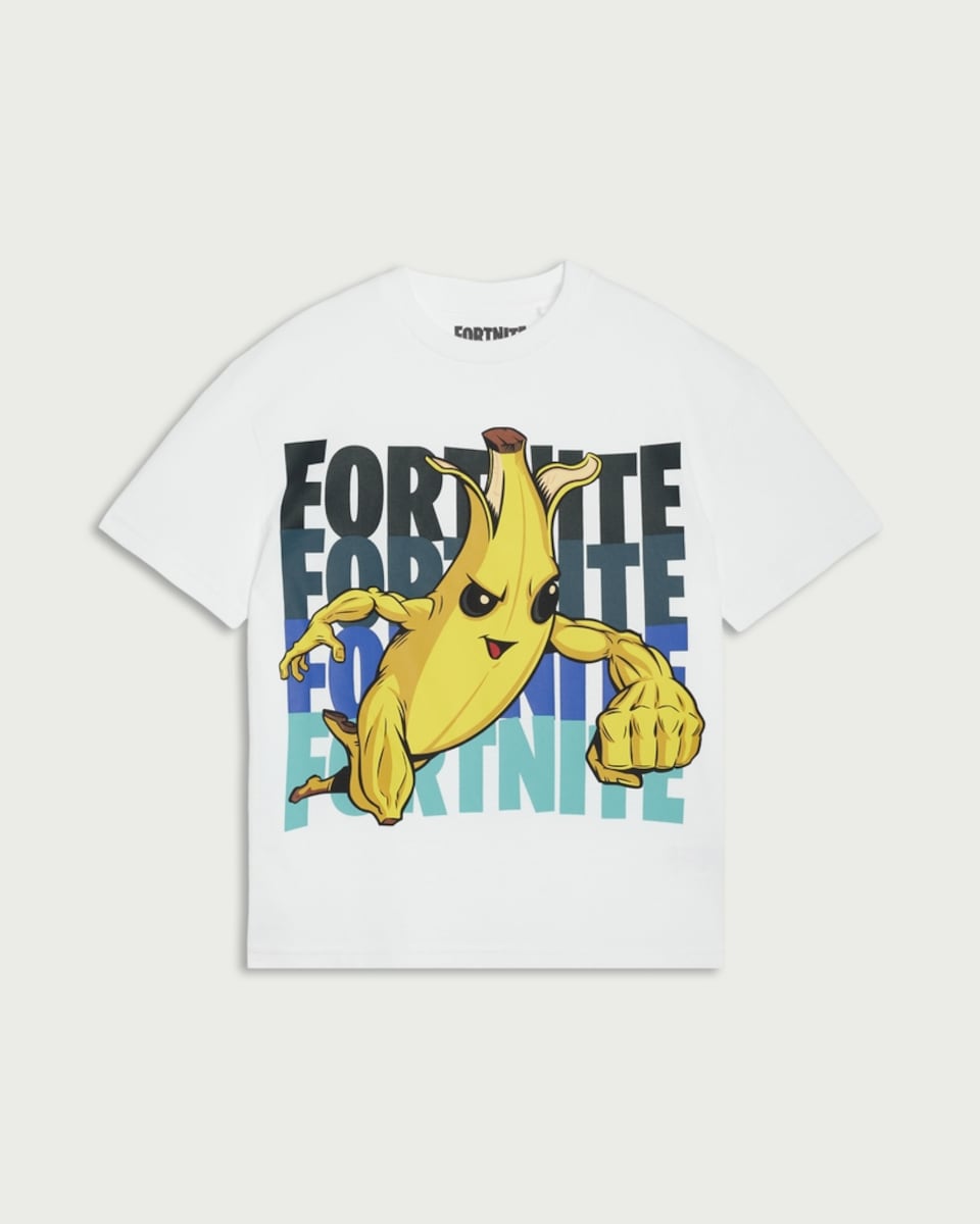 image 1 of Fortnite Pure Cotton T-Shirt in White
