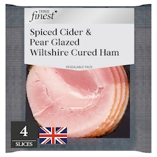 Tesco Finest Deli Spiced Cider & Pear Wiltshire Cured Ham 100G