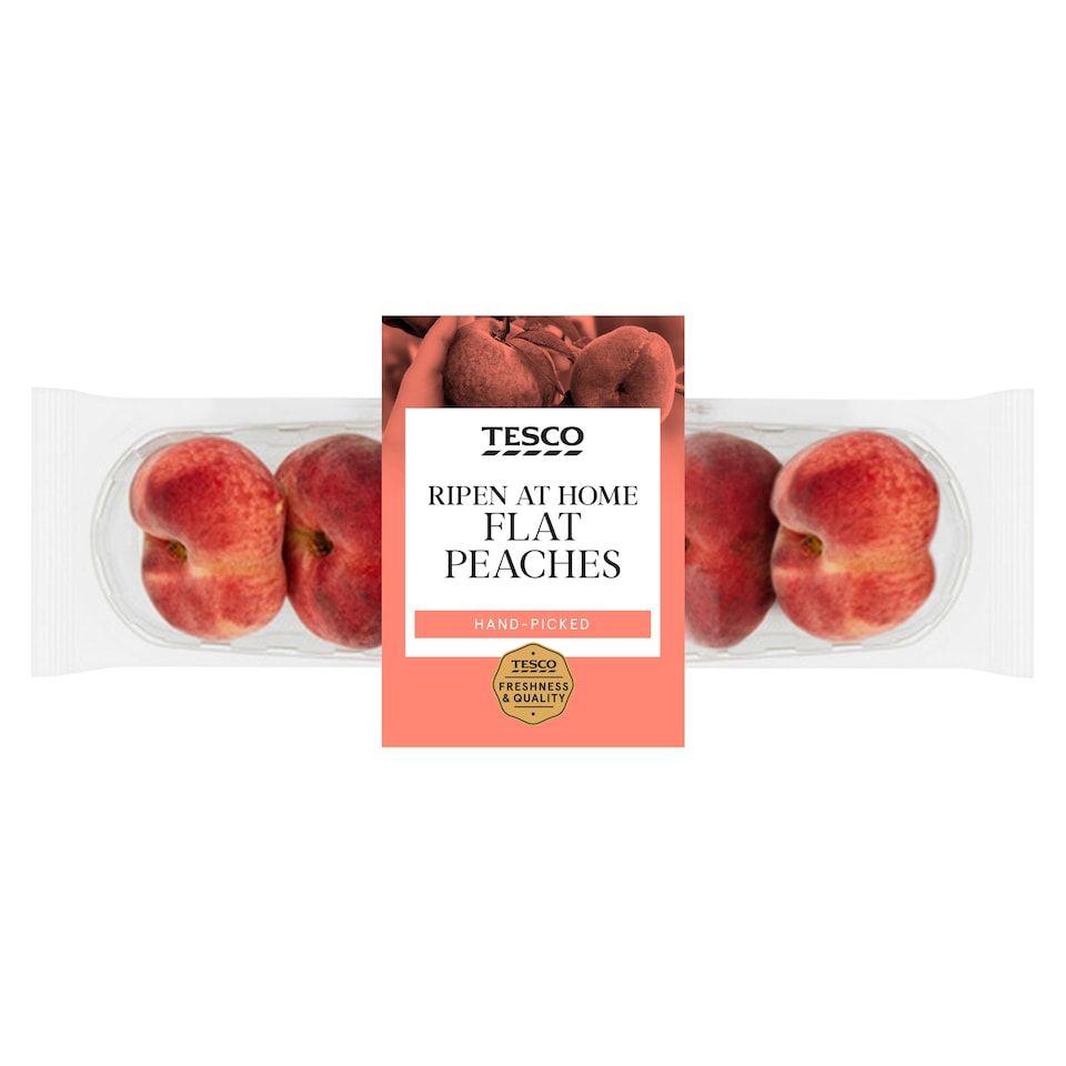 image 1 of Tesco Flat Peach Minimum 4 Pack