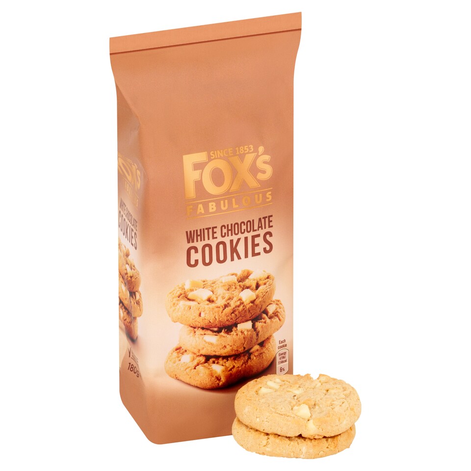 image 1 of Fox's White Chocolate Cookies 180G