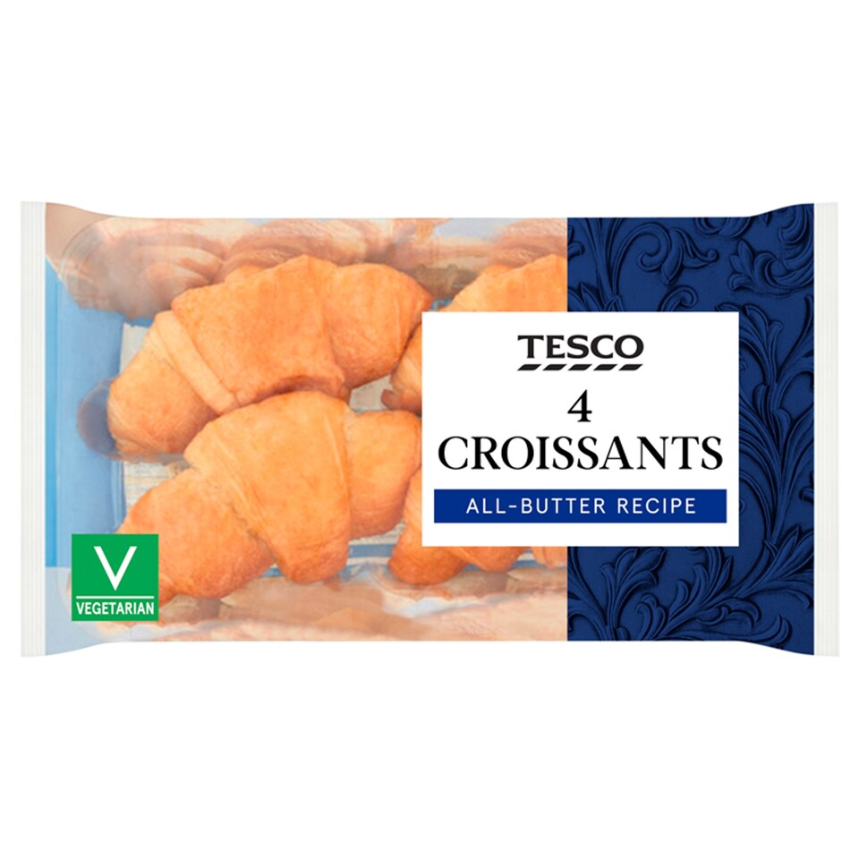 Tesco All Butter Croissants 4 Pack