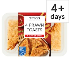 Tesco Prawn Toasts 4 Pack 120g