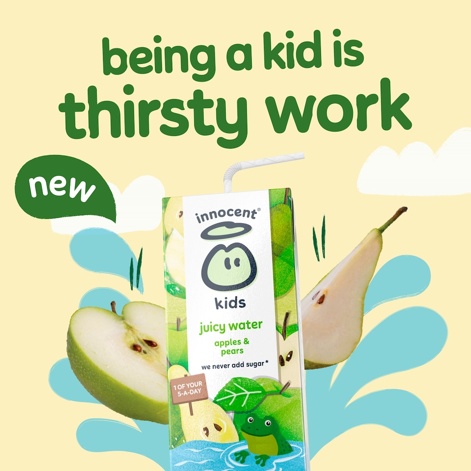 image 1 of innocent Kids Juicy Water Apples & Pears 3 x 200ml