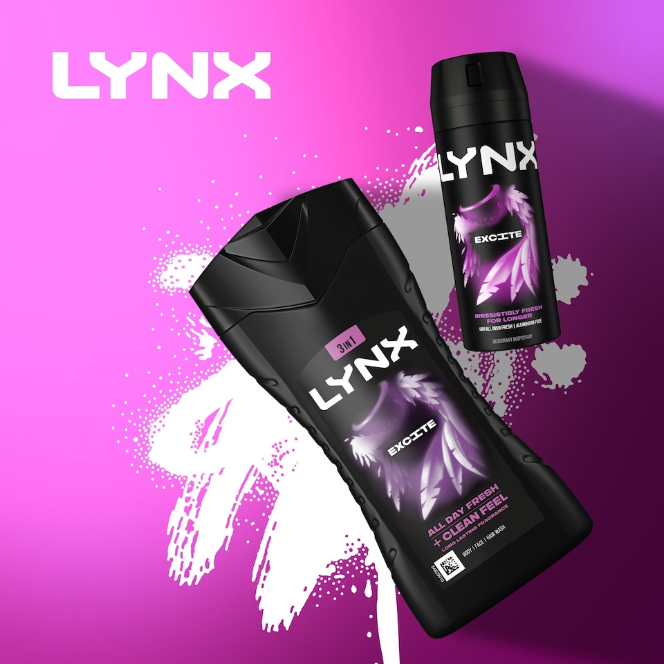 image 1 of Lynx Excite Bodywash Shower Gel 225ml