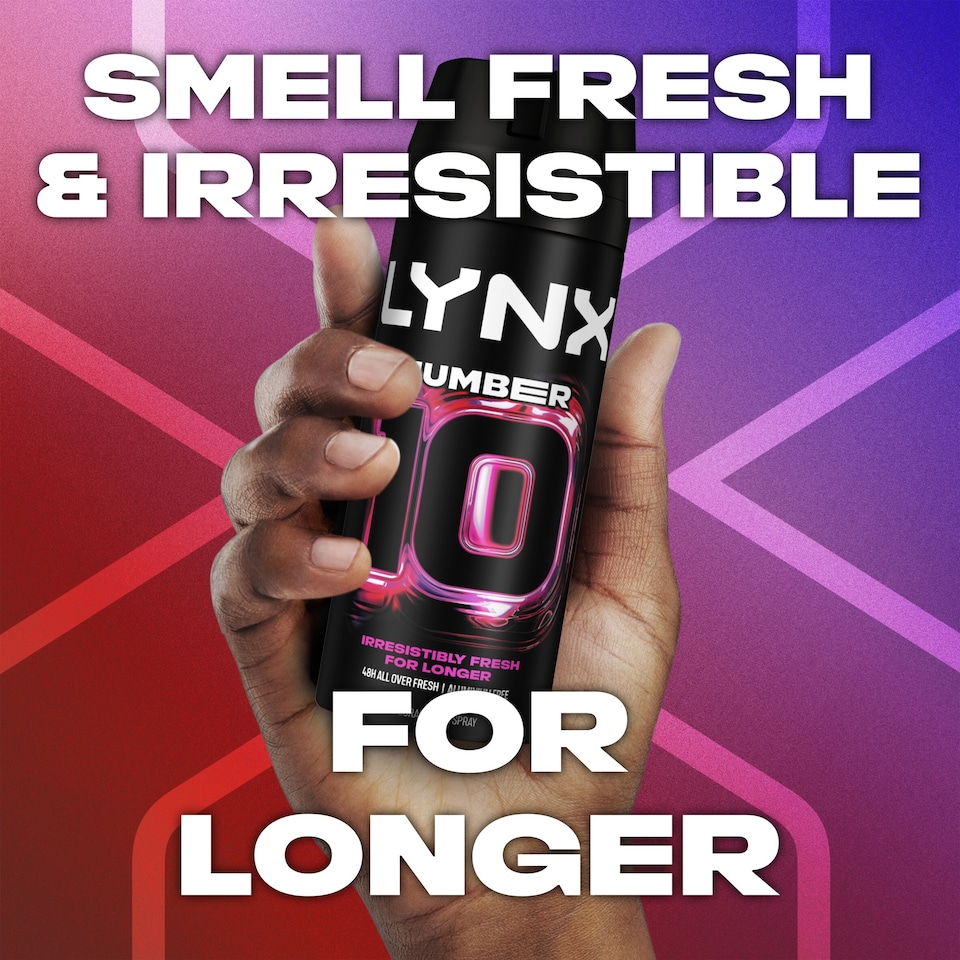 image 1 of Lynx Men Number 10 48h Deodorant Bodyspray Aerosol 150ml