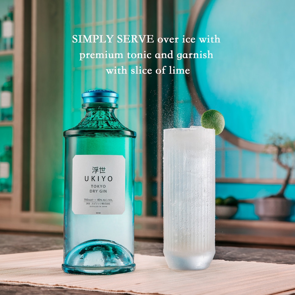 image 1 of UKIYO Tokyo Dry Japanese Gin 700ml