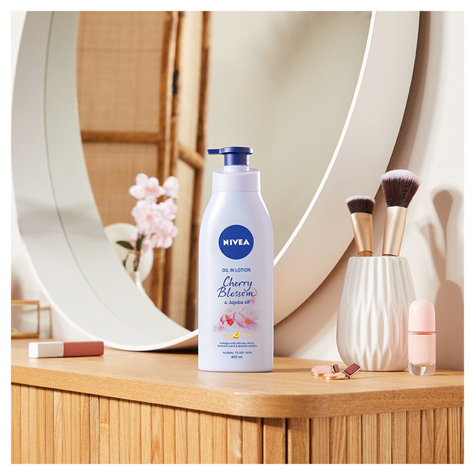 image 1 of Nivea Body Cherry & Jojo Oil 400Ml