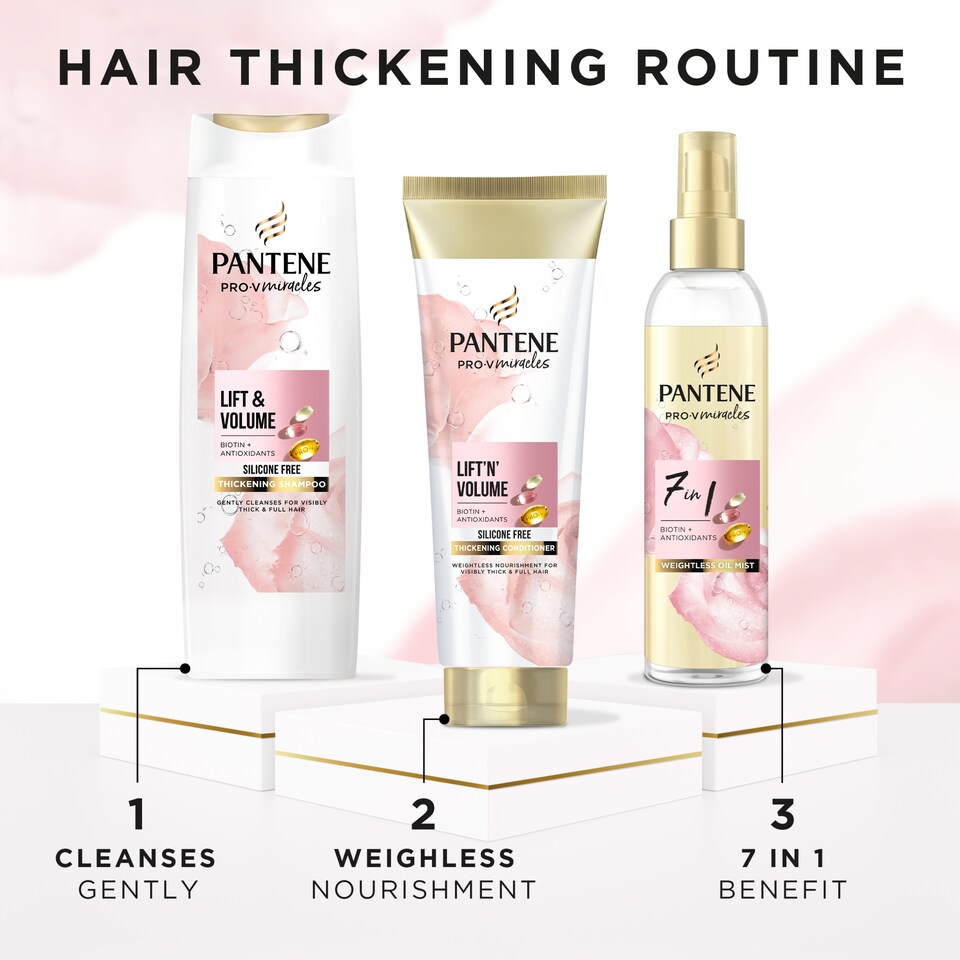 image 1 of Pantene Pro-V Miracle Lift 'N' Volume Hair Conditioner 275ml
