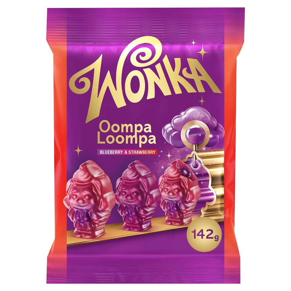 image 1 of Wonka Oompa Loompa Gummies Blueberry & Strawberry 142g