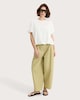 image 2 of F&F Pure Cotton Bubble Hem Top in Cream