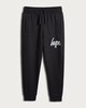 image 4 of Hype Cotton Rich Logo Joggers in Black