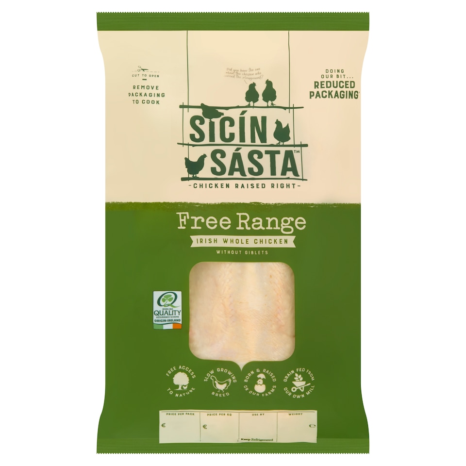 Sicin Sasta Free Range Irish Whole Chicken 1.5KG