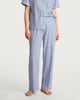image 3 of F&F Pure Cotton Weekend Vibes Revere Pyjama Set in Blue