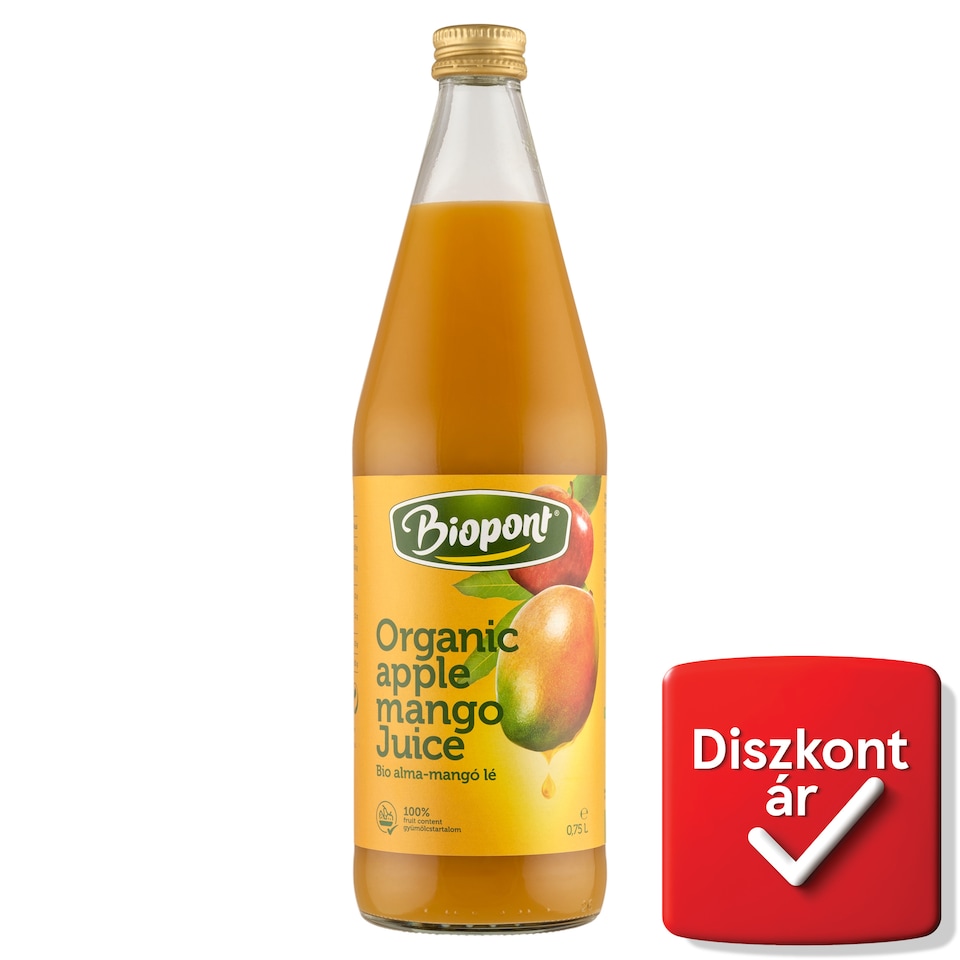 Biopont bio alma-mangó lé 0,75 l 