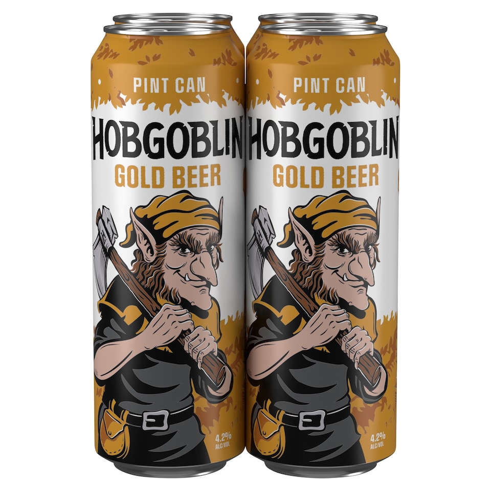 image 1 of Hobgoblin Gold Ale Beer Can 4 x 568ml
