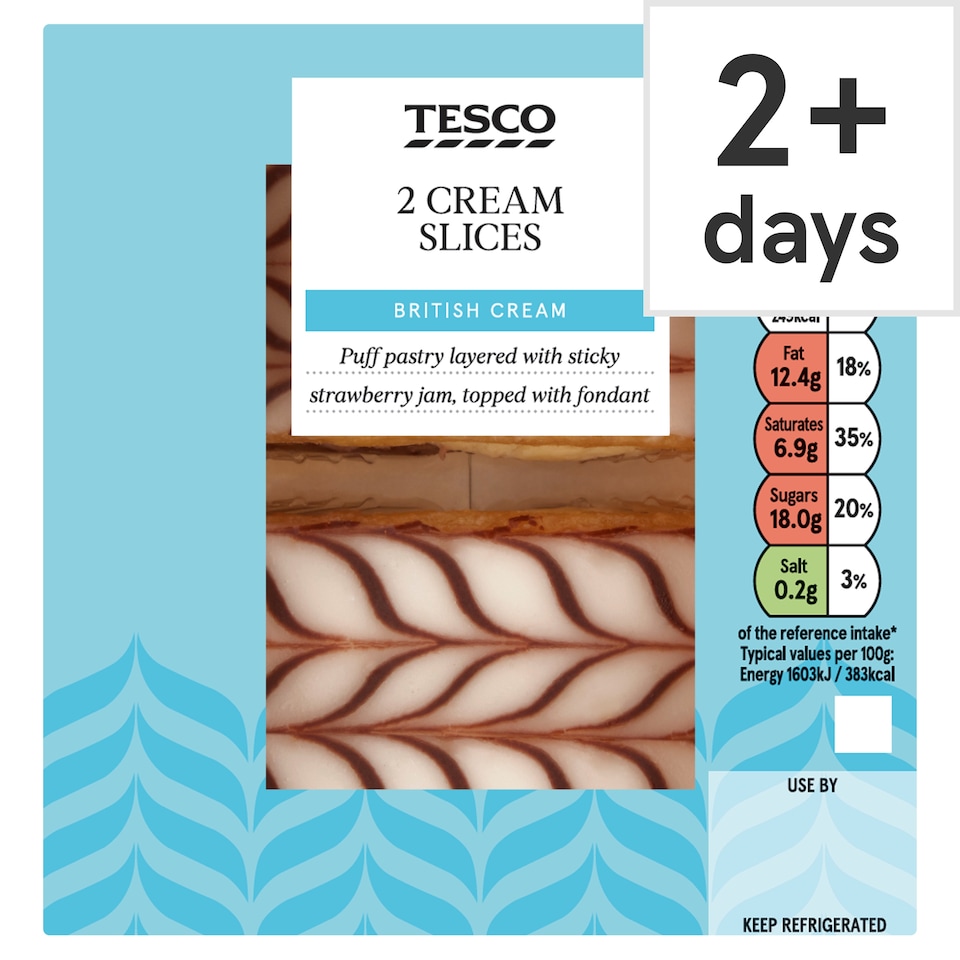 Tesco 2 Cream Slices