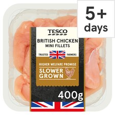 Tesco Slower Grown Chicken Mini Fillets 400g