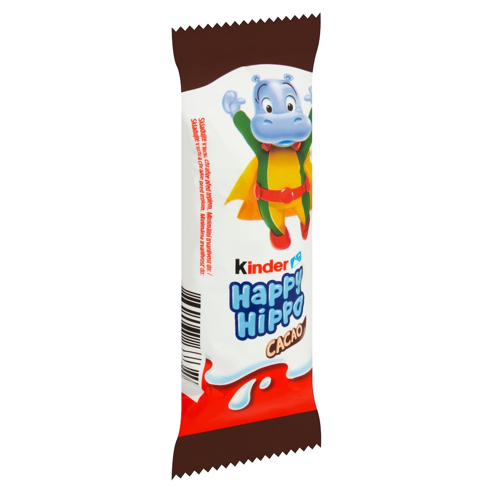 Obrázek 1 pro produkt Kinder Happy Hippo Cacao oplatka s mléčnou a kakaovou náplní 20,7g