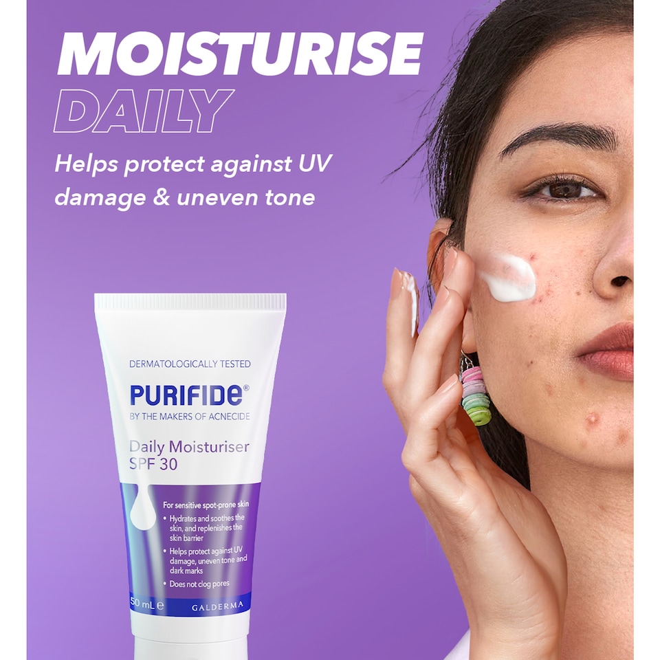 image 1 of Purifide Daily Moisturiser Spf 30 50Ml