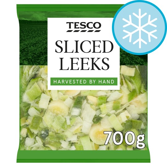 Tesco Sliced Leeks 700G Tesco Groceries