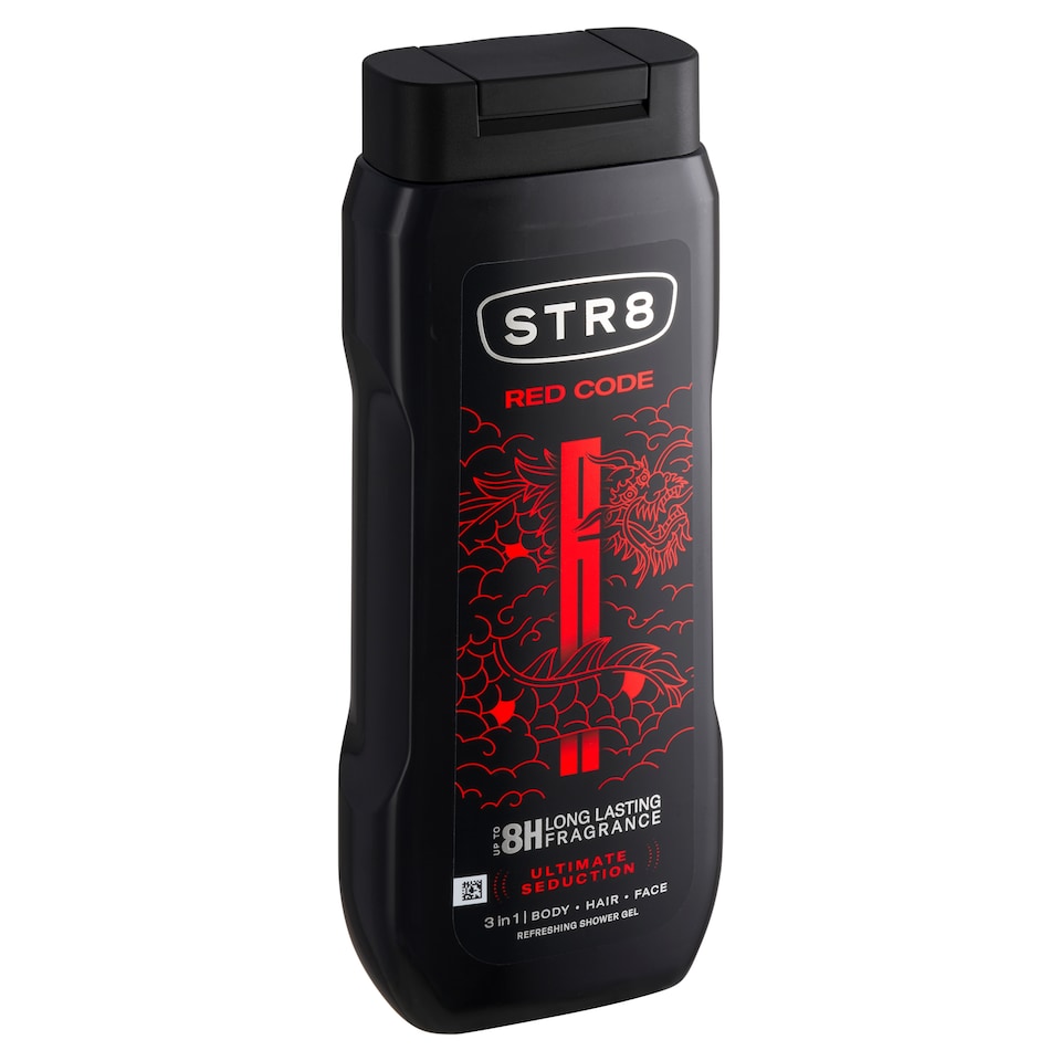 image 1 of STR8 Red Code Refreshing Shower Gel 3 in 1 400ml