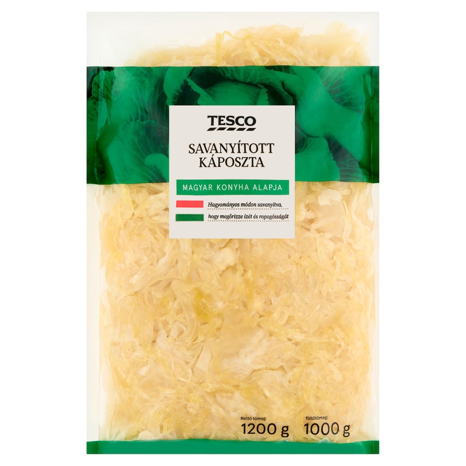 Tesco savanyított káposzta 1200 g
