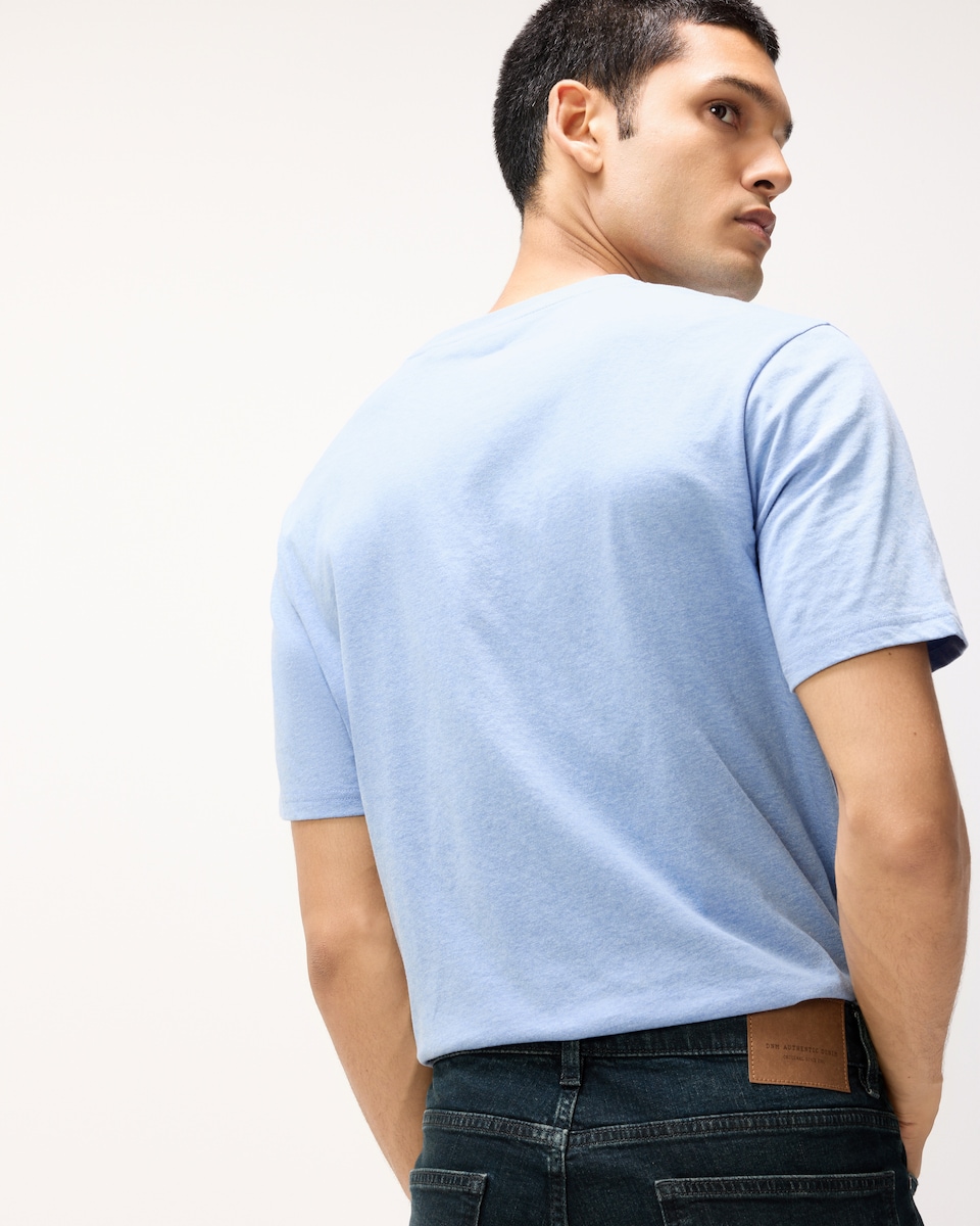 image 1 of F&F Pure Cotton T-Shirt in Blue