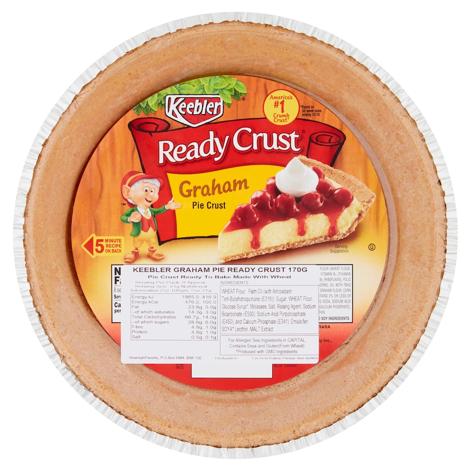 KEEBLER READY CRUST GRAHAM CRUMB CRUST 170G