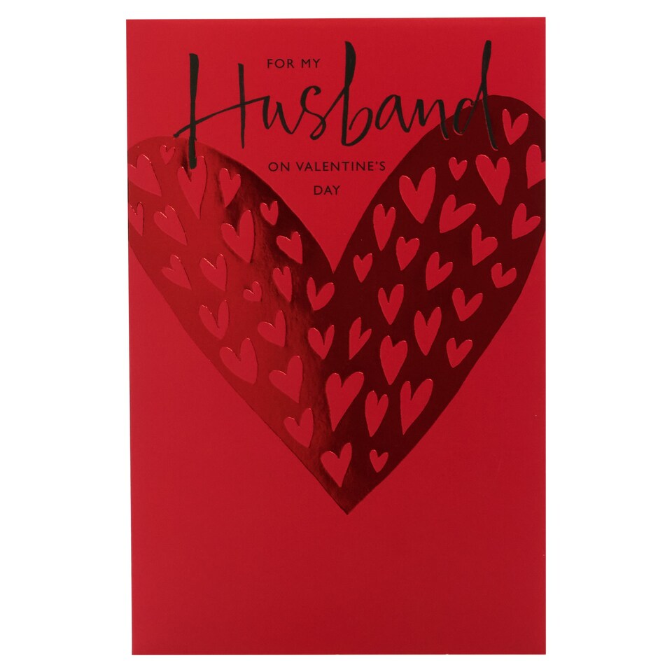 Gibson Valentine's Day Card For My Husband Tesco Groceries