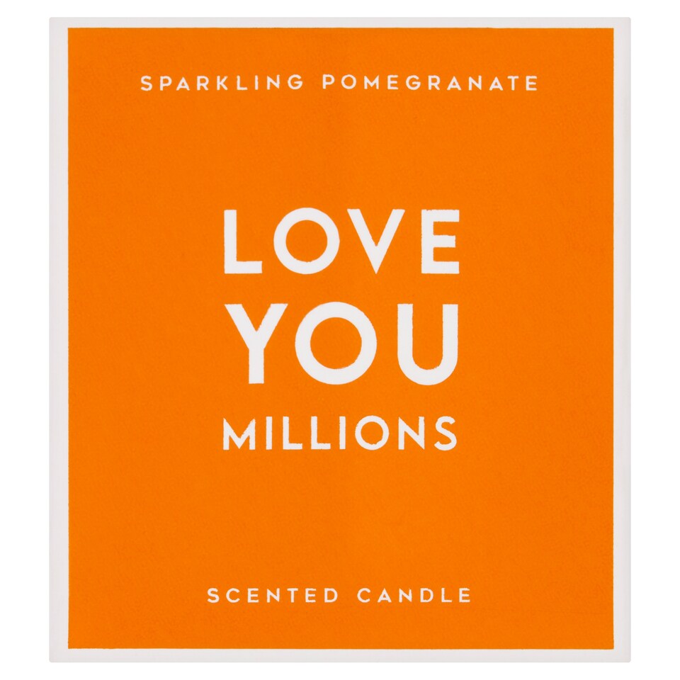 Tesco Love You Millions Pomegranate Candle 125G
