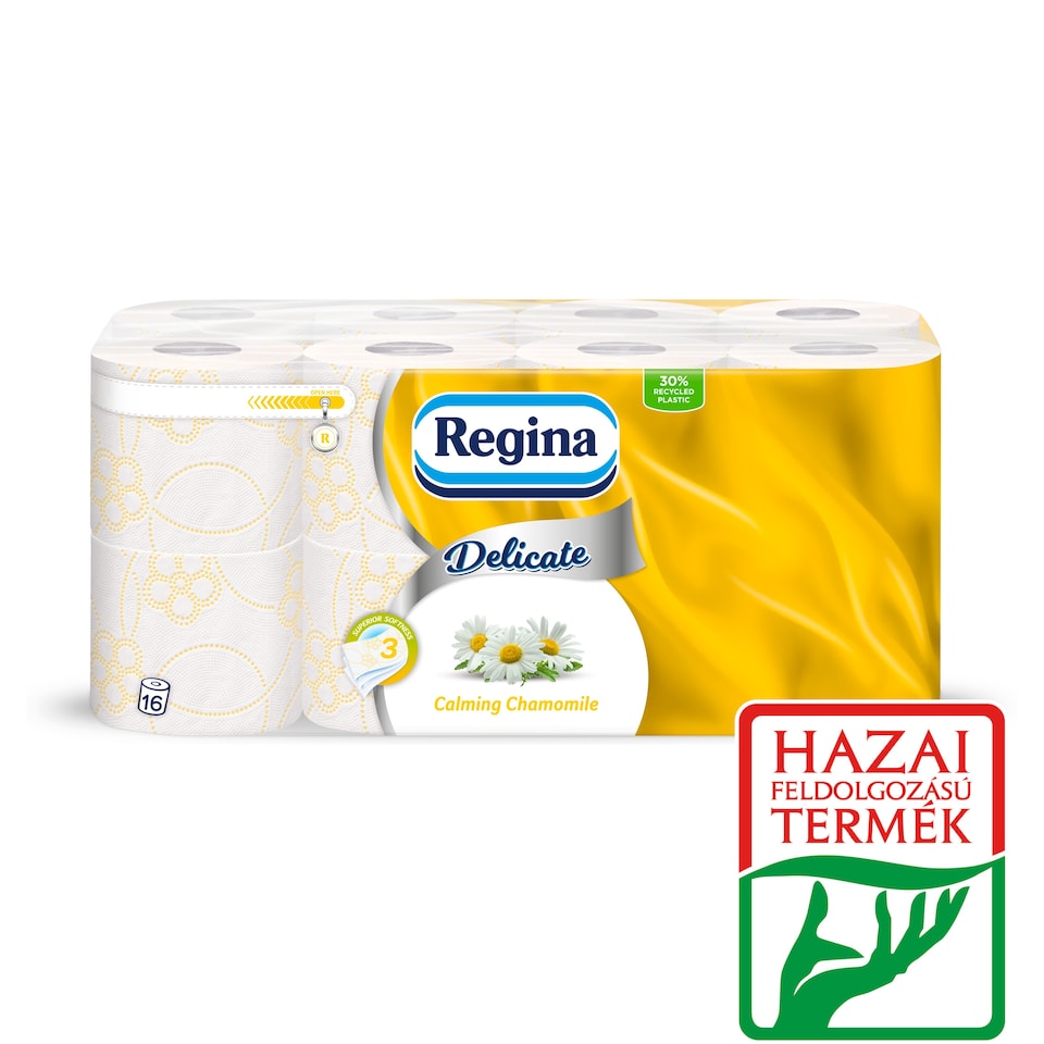 Regina Delicate Calming Chamomile toalettpapír 3 rétegű 16 tekercs