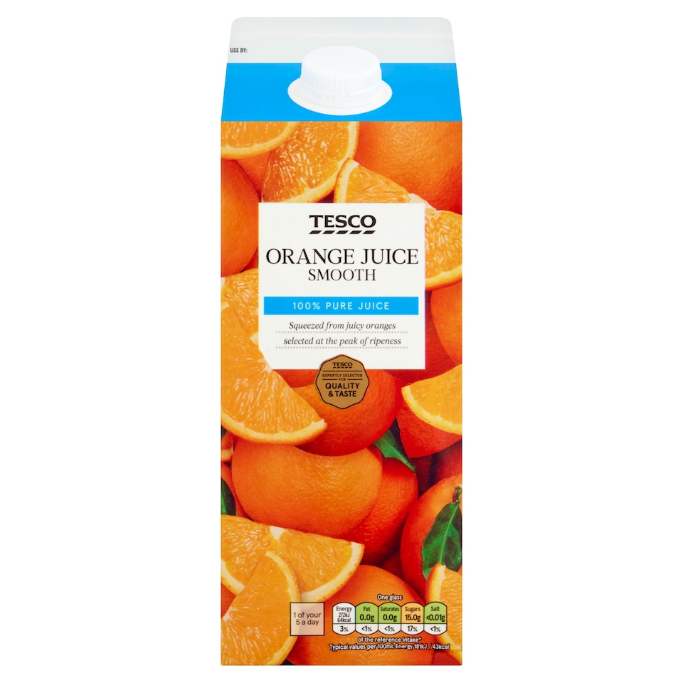 Tesco Orange Juice Smooth Not From Concentrate 1.75L