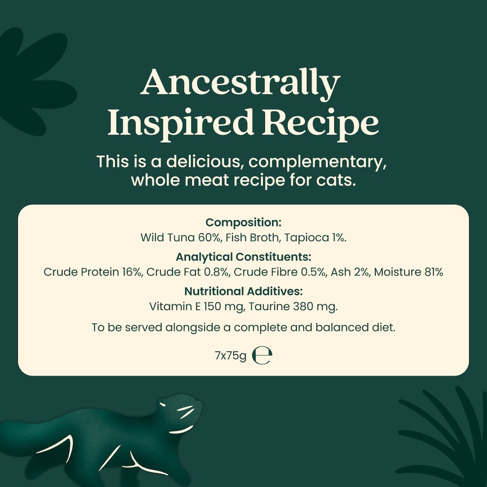 image 1 of Untamed Wild Tuna in Jelly Cat Food 75G