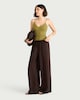 image 1 of F&F Polyamide Scoop Neck Vest in Olive
