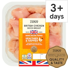 Tesco British Diced Chicken Breast 400G