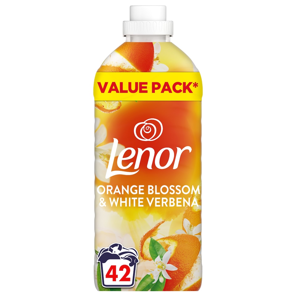 image 1 of Lenor Fabric Conditioner Citrus & White Verbena 42 Washes 1.386Ltr