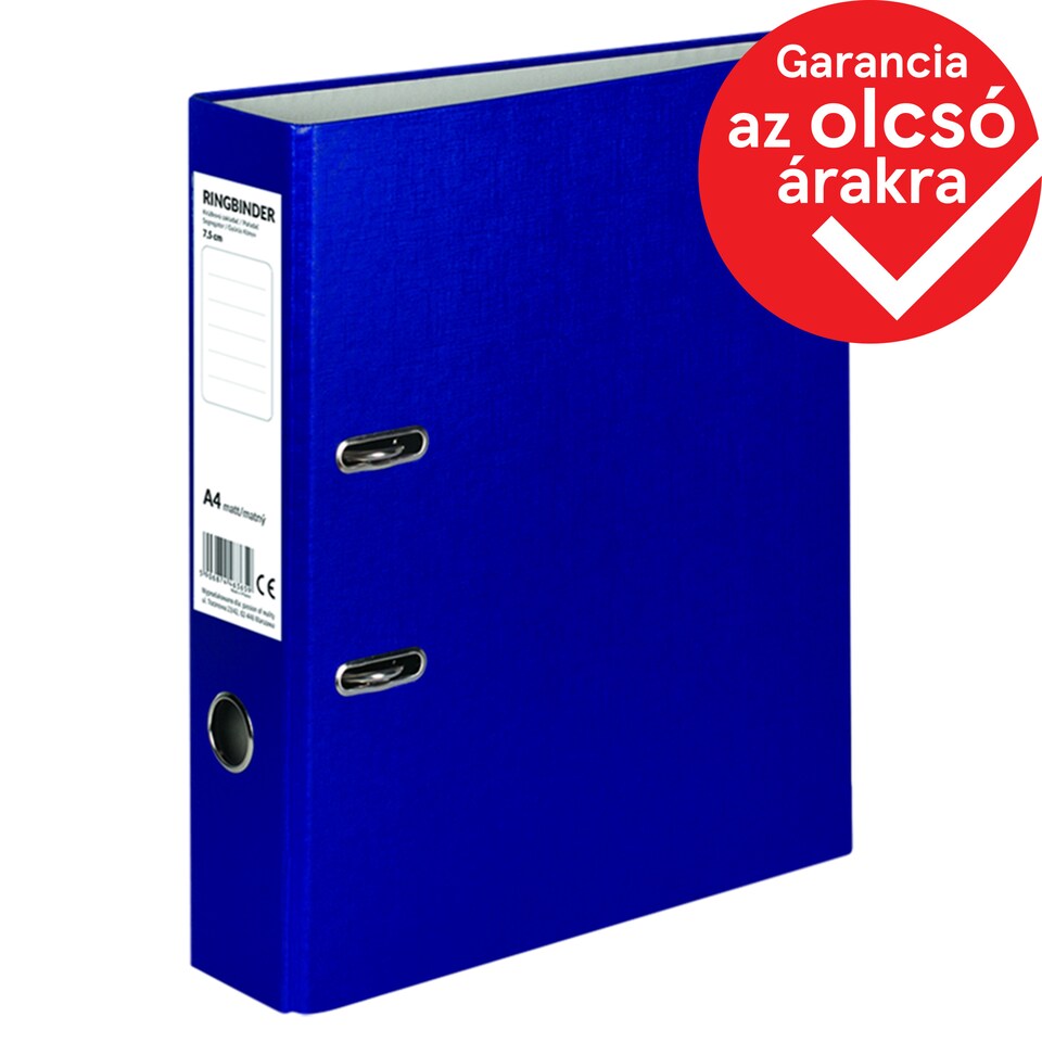 Blue Ring Binder A4 Matt 7,5 cm