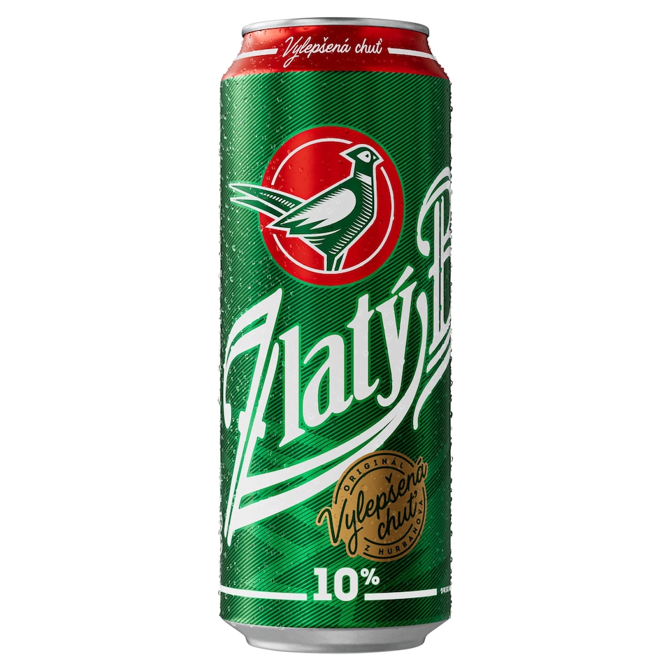 Zlatý Bažant 10% svetlé výčapné pivo plechovka 550 ml