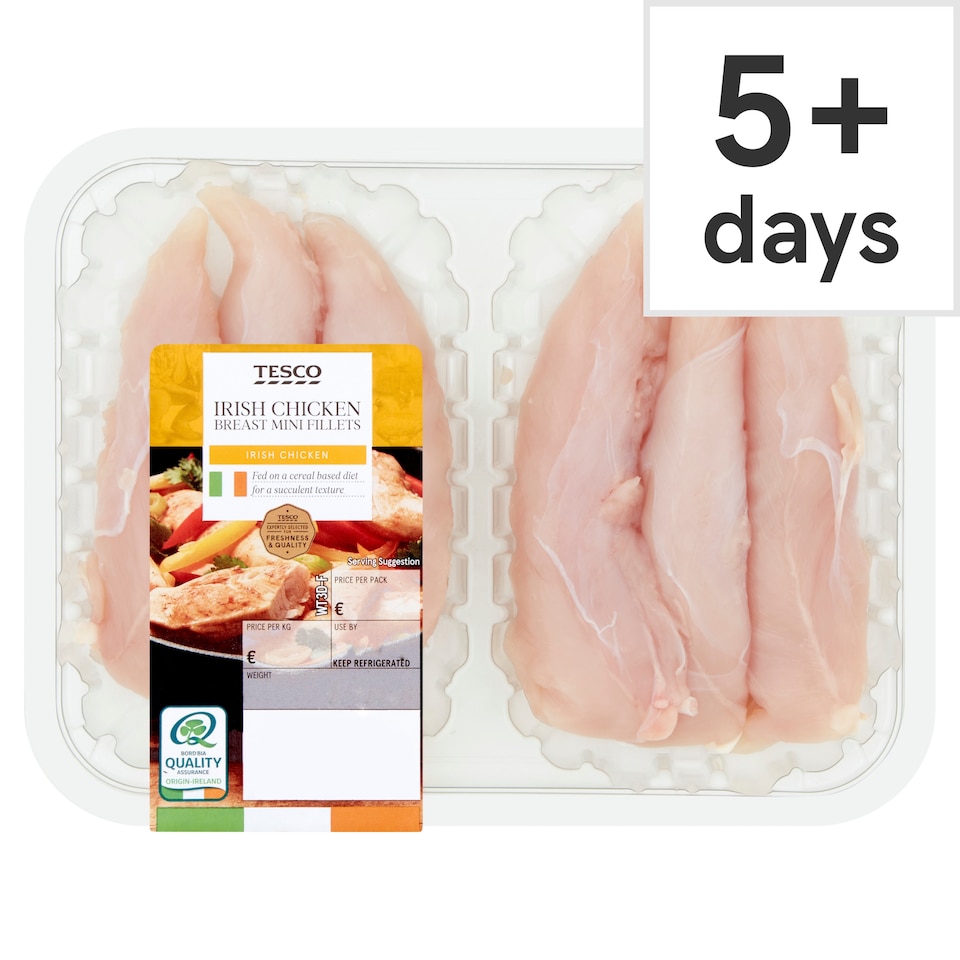 Tesco Irish Chicken Breast Mini Fillets 284G