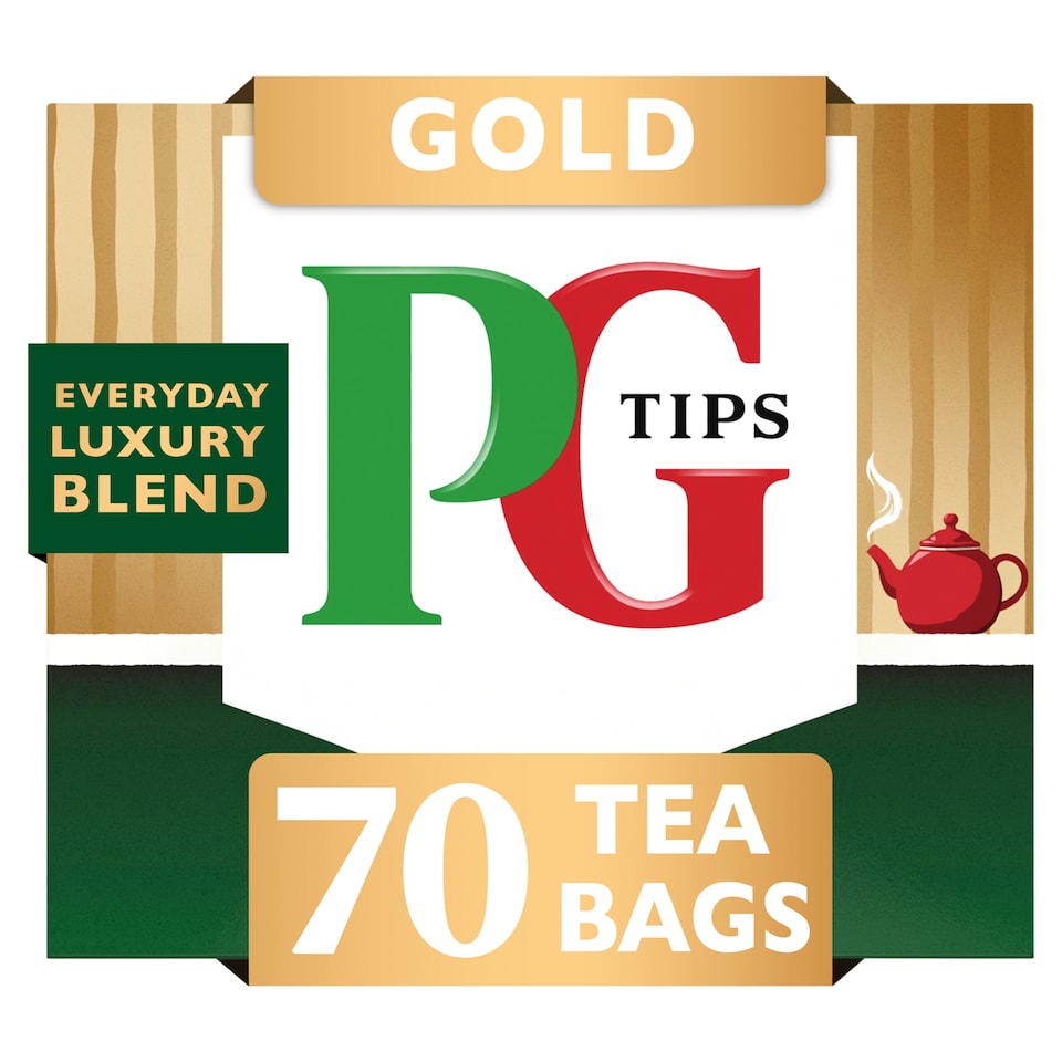PG Tips Gold Black Tea 70 Tea Bags 218g