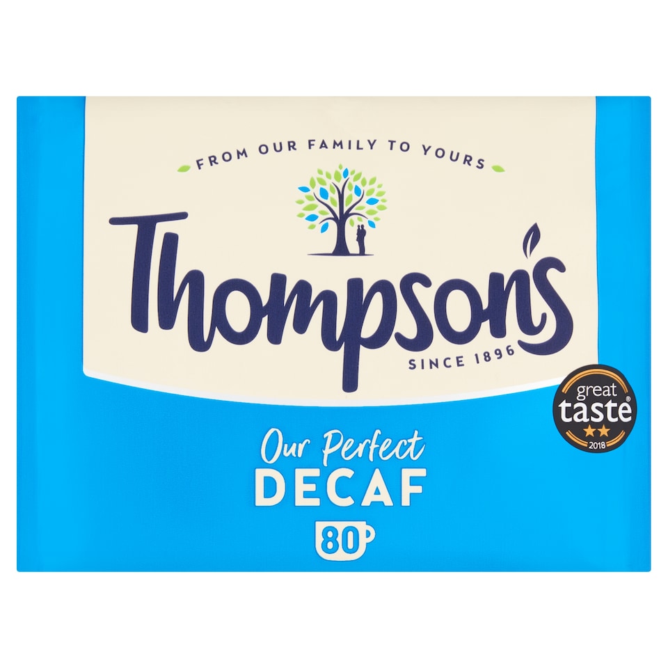 Thompson's Decaf Tea 80 Pack 250g