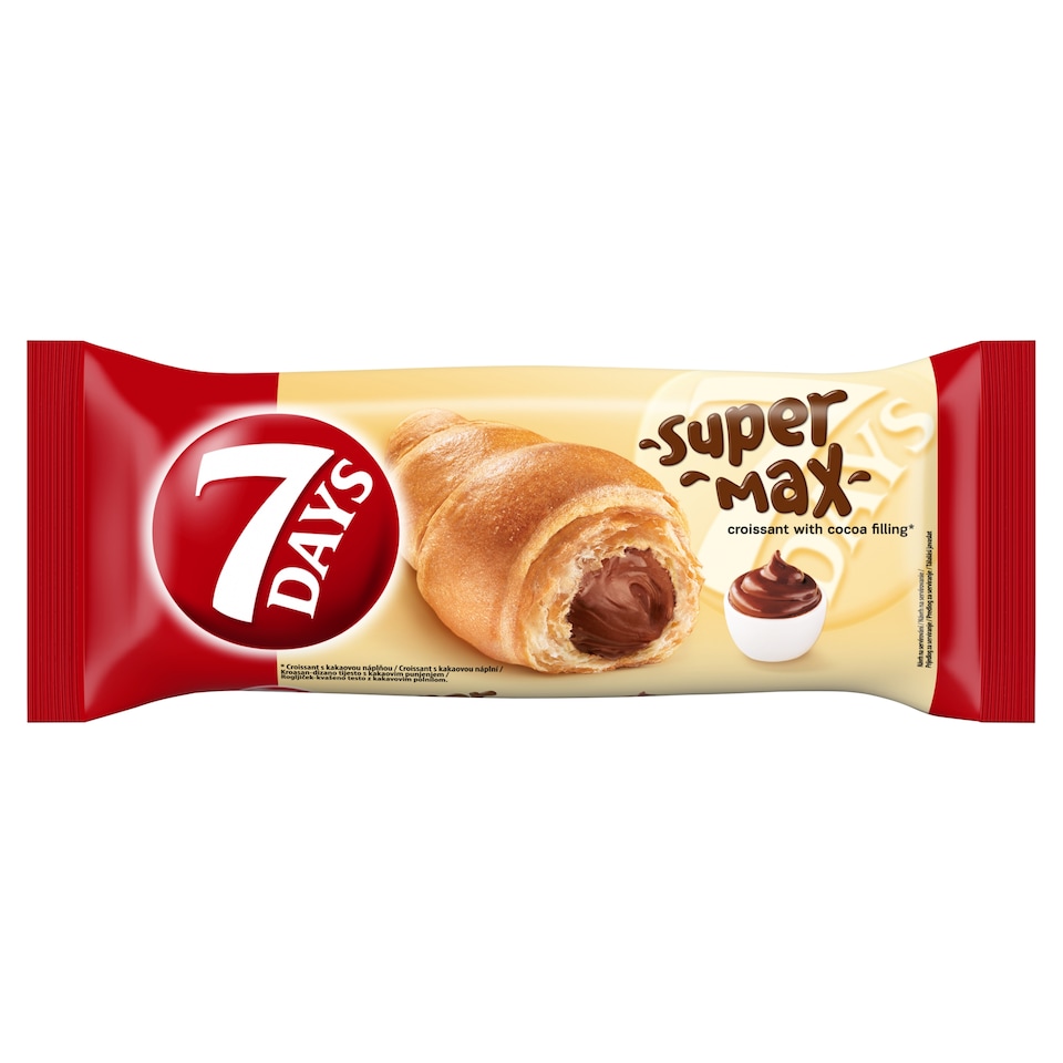 Obrázek 1 pro produkt 7 Days Croissant Super Max s kakaovou náplní 110g