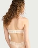 image 4 of F&F Lace Mesh Floral Thong in Cream