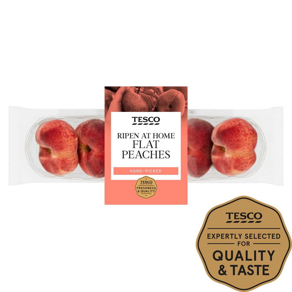 image 1 of Tesco Flat Peach Minimum 4 Pack