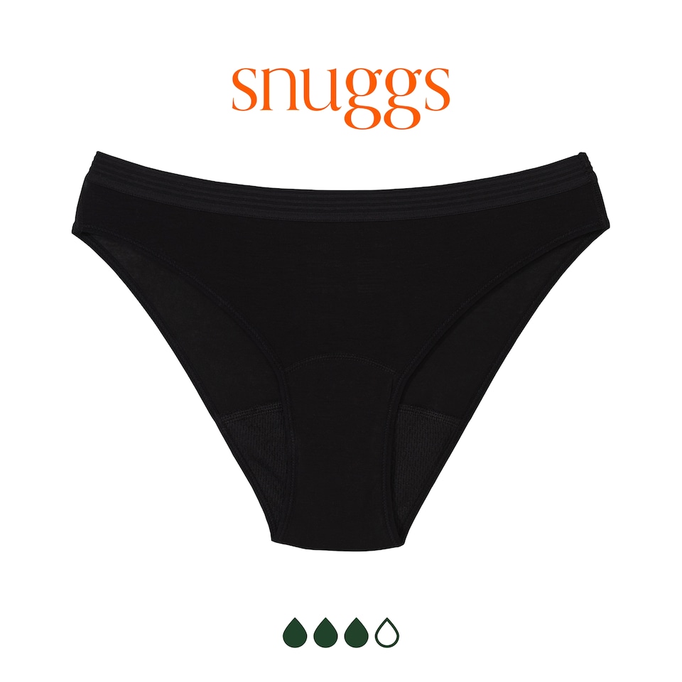 Obrázek 1 pro produkt Snuggs Brief menstruační kalhotky černá L
