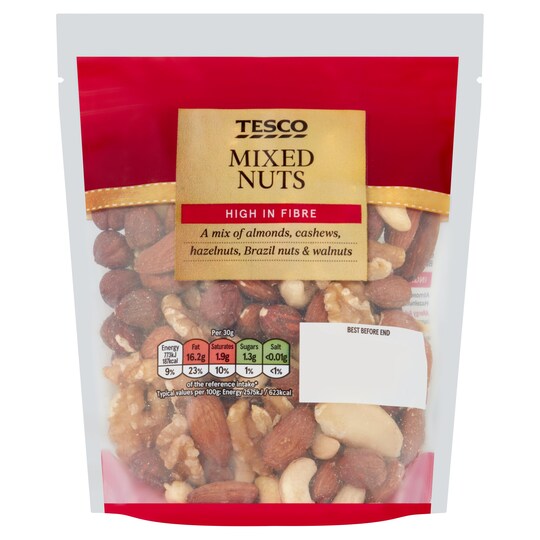 Tesco Mixed Nuts 225G Tesco Groceries