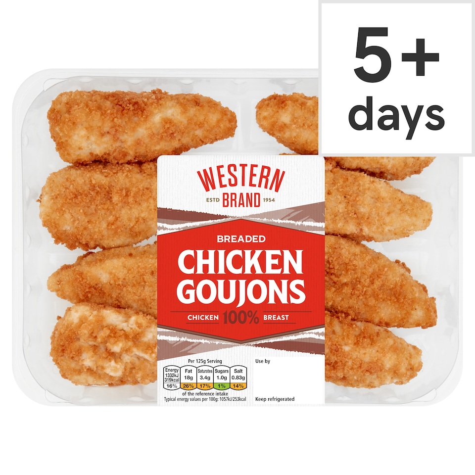 Western Brand Breaded Chicken Goujons 400g 