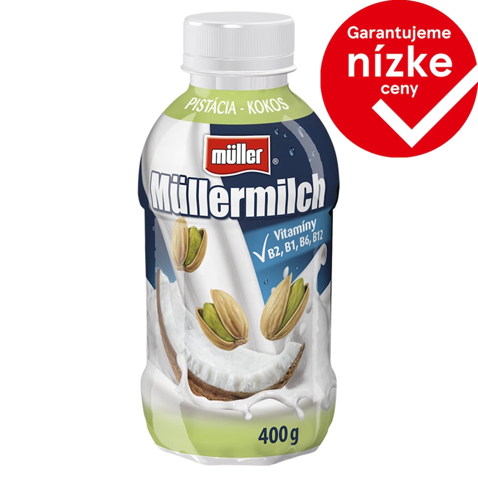 Müller Müllermilch Mliečny nápoj s pistáciovo-kokosovou príchuťou 400 g