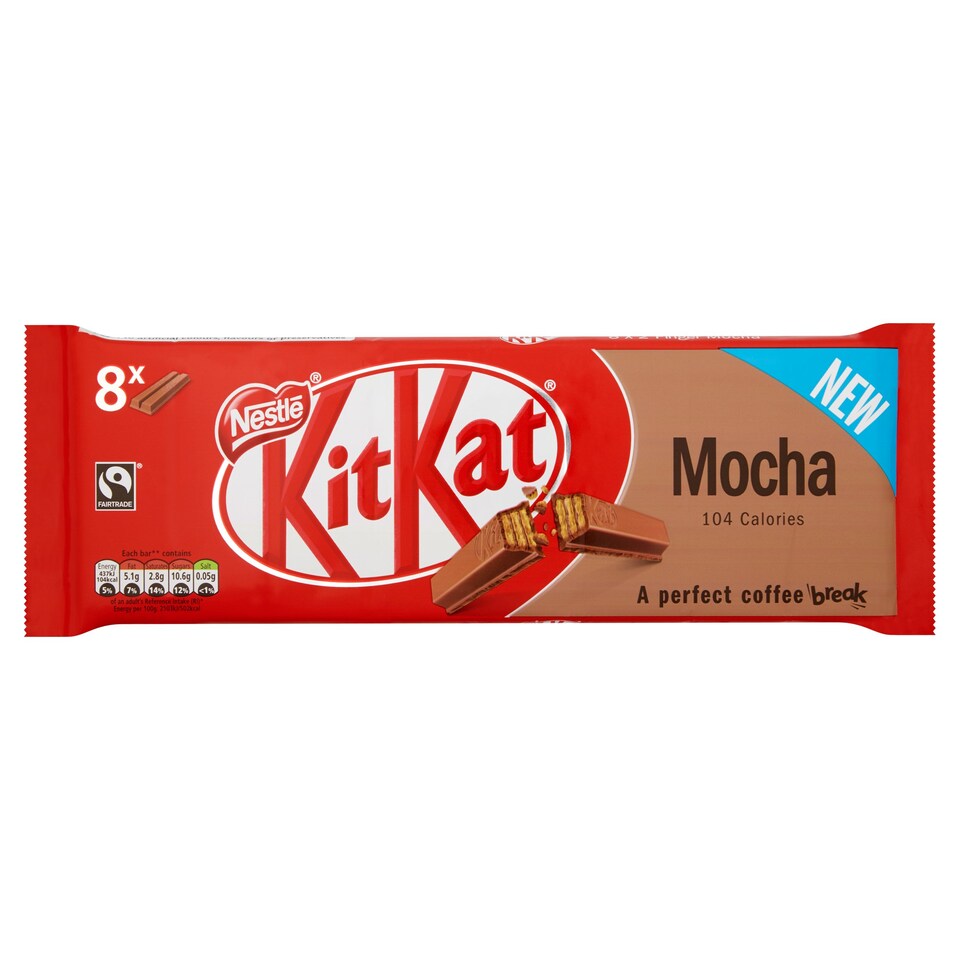 image 1 of KIT KAT Mocha 2 Finger 8 x 20.7G
